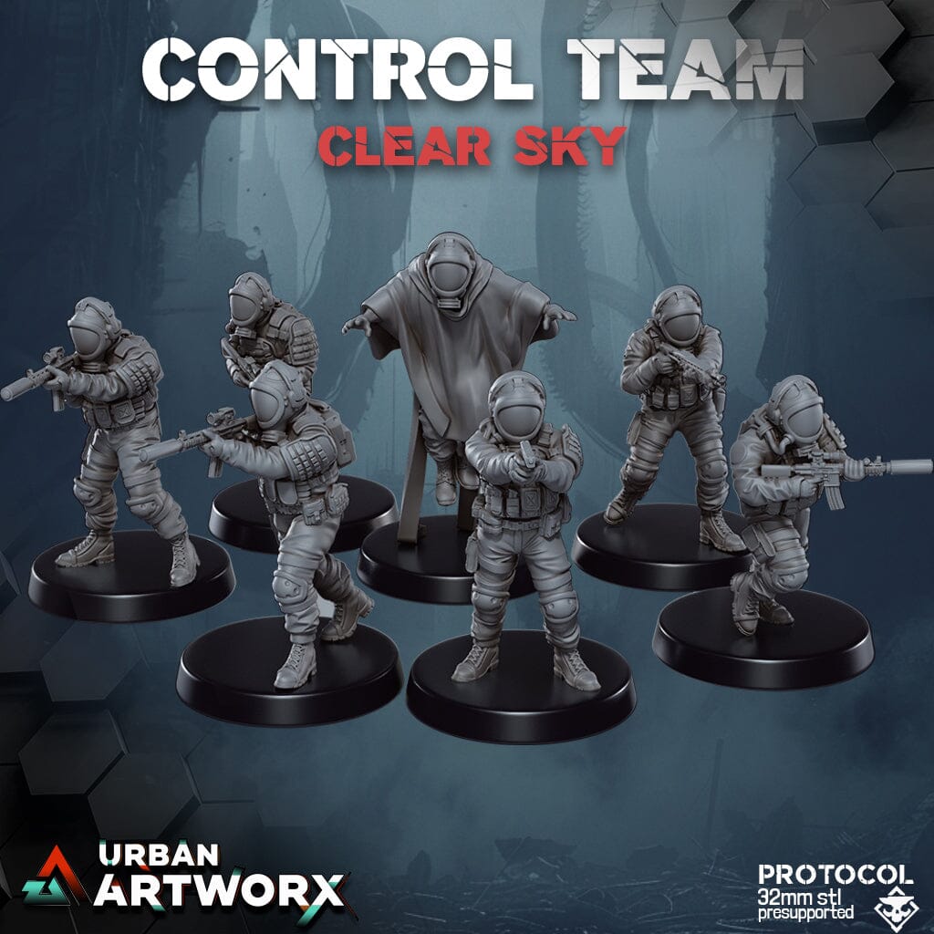 Tabletop Miniaturen - Skullforge Studios - PROTOCOL: Control Team Clear Sky (7) Skullforge Studios