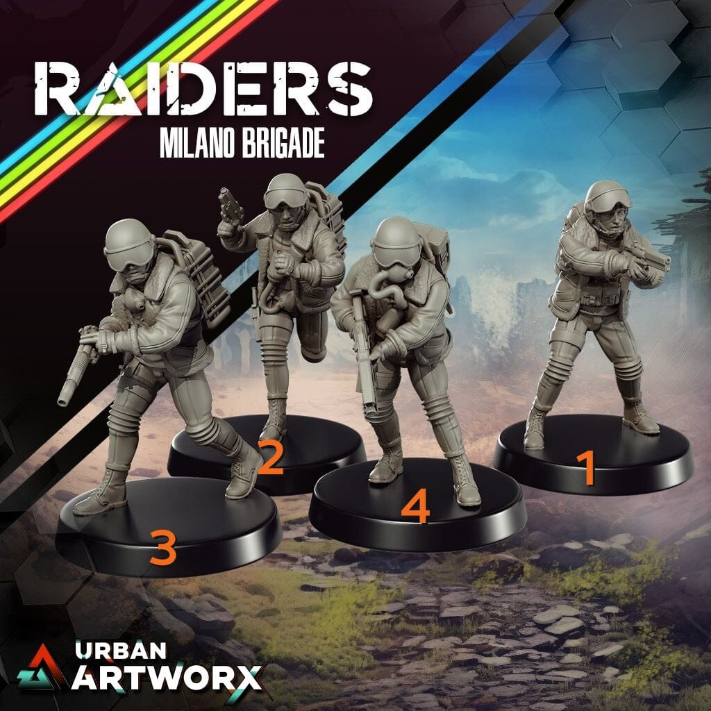 Tabletop Miniaturen - Skullforge Studios - Raiders: Milano Brigade (4) Skullforge Studios