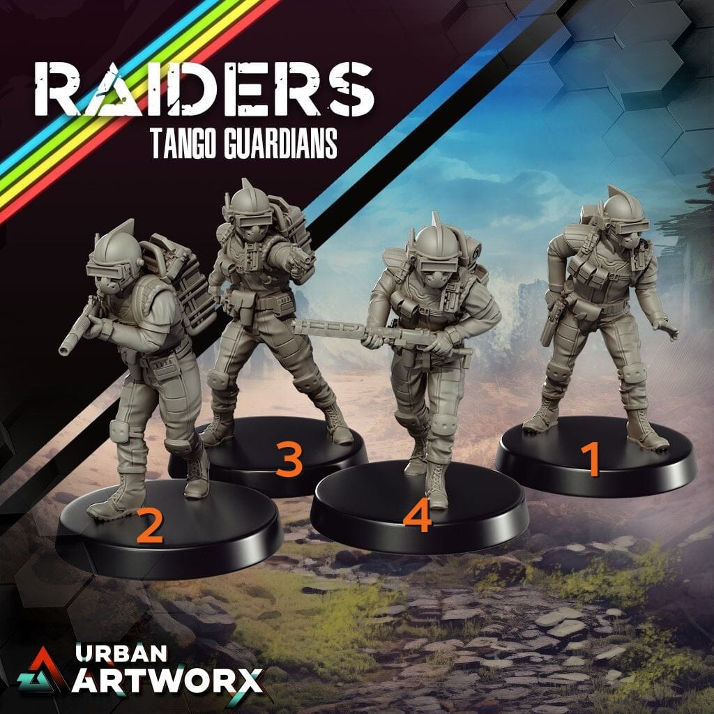 Tabletop Miniaturen - Skullforge Studios - Raiders: Tango Guardians (4) Skullforge Studios