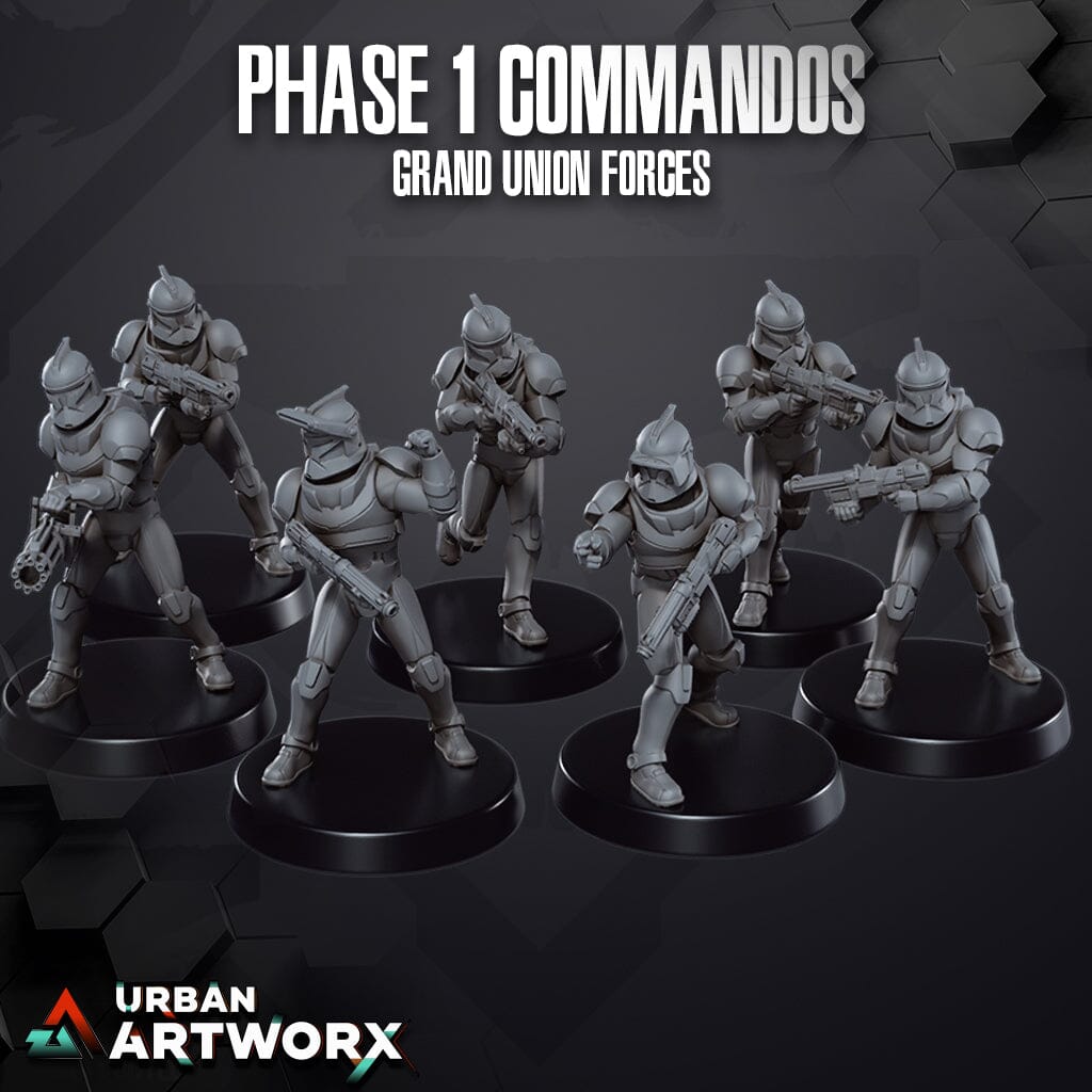 Tabletop Miniaturen - Skullforge Studios - Republic Troopers Phase 1 Commandos (7) Skullforge Studios