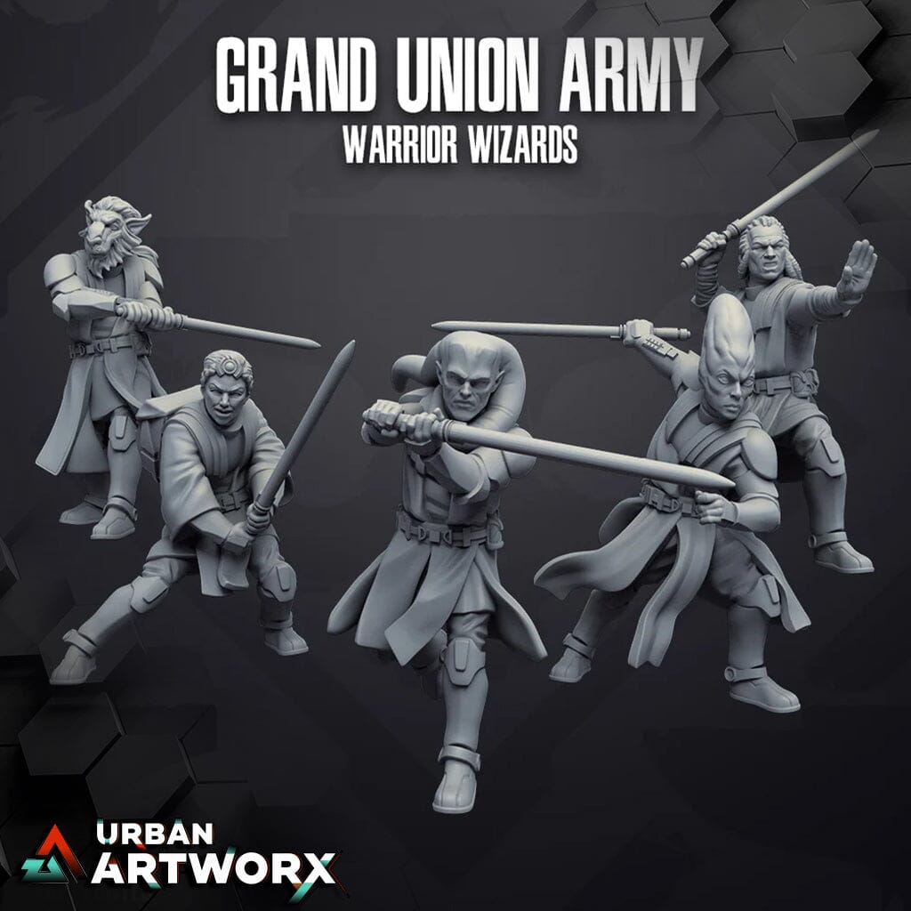 Tabletop Miniaturen - Skullforge Studios - Republic Wizard Warriors (5) Skullforge Studios