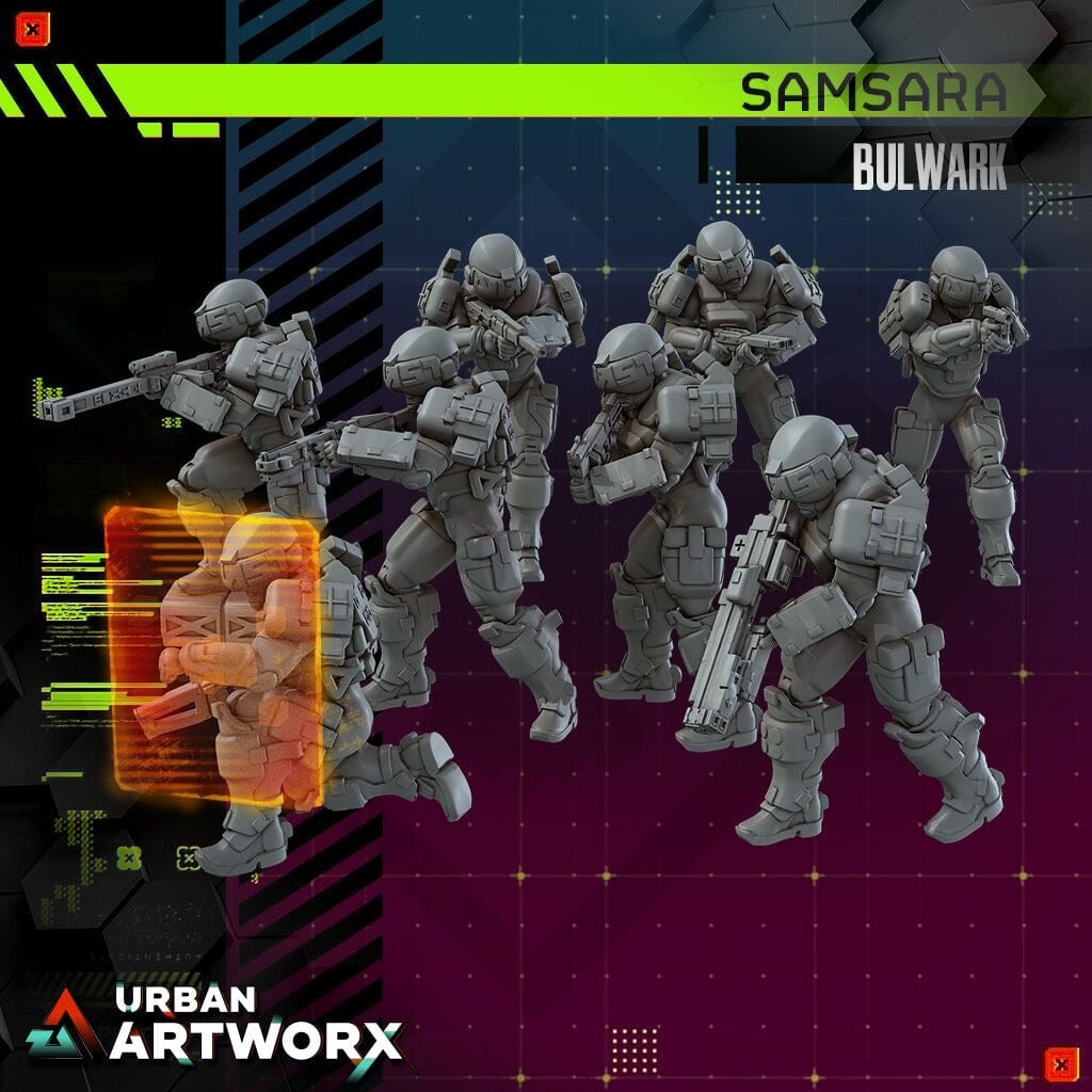 Tabletop Miniaturen - Skullforge Studios - Samsara: Bulwark (8) Skullforge Studios