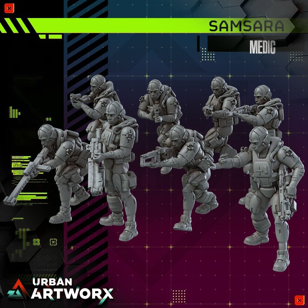 Tabletop Miniaturen - Skullforge Studios - Samsara: Medic (8) Skullforge Studios