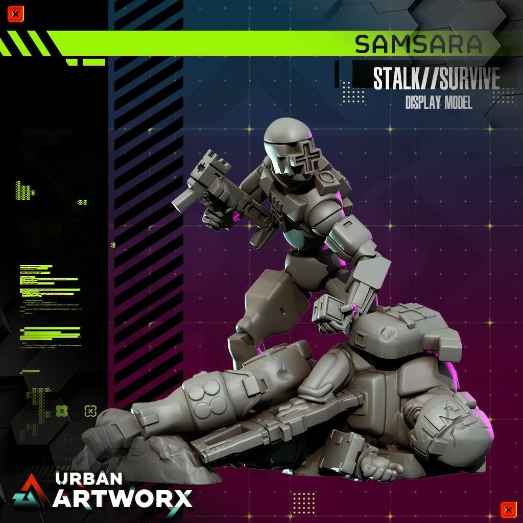 Tabletop Miniaturen - Skullforge Studios - Samsara: Stalk//Survive Display Model (1) Skullforge Studios