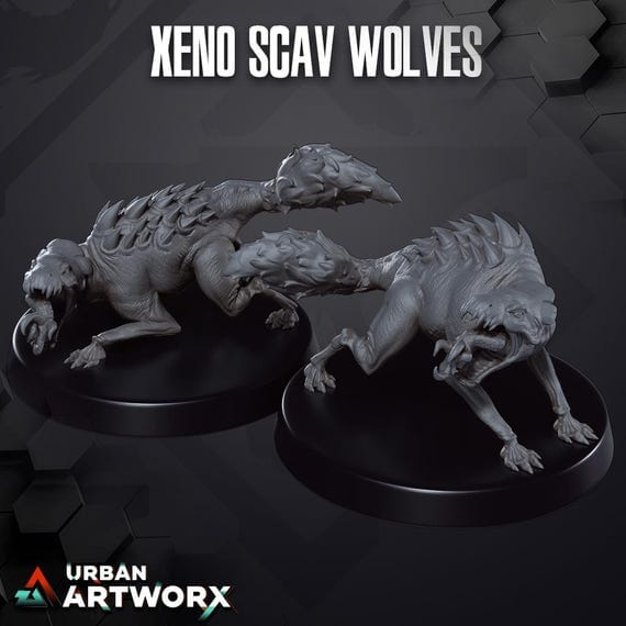 Tabletop Miniaturen - Skullforge Studios - Scavenger Wolves (2) Skullforge Studios