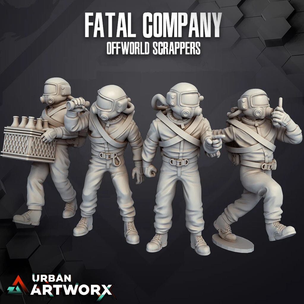Tabletop Miniaturen - Skullforge Studios - Scrapper Crew (4) Skullforge Studios