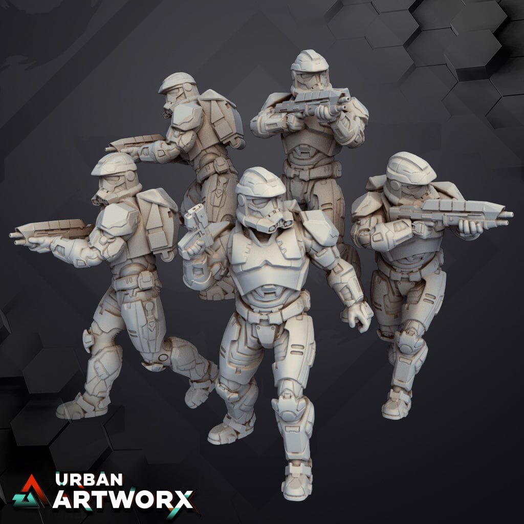 Tabletop Miniaturen - Skullforge Studios - Spartican Union Trooper (5) Skullforge Studios