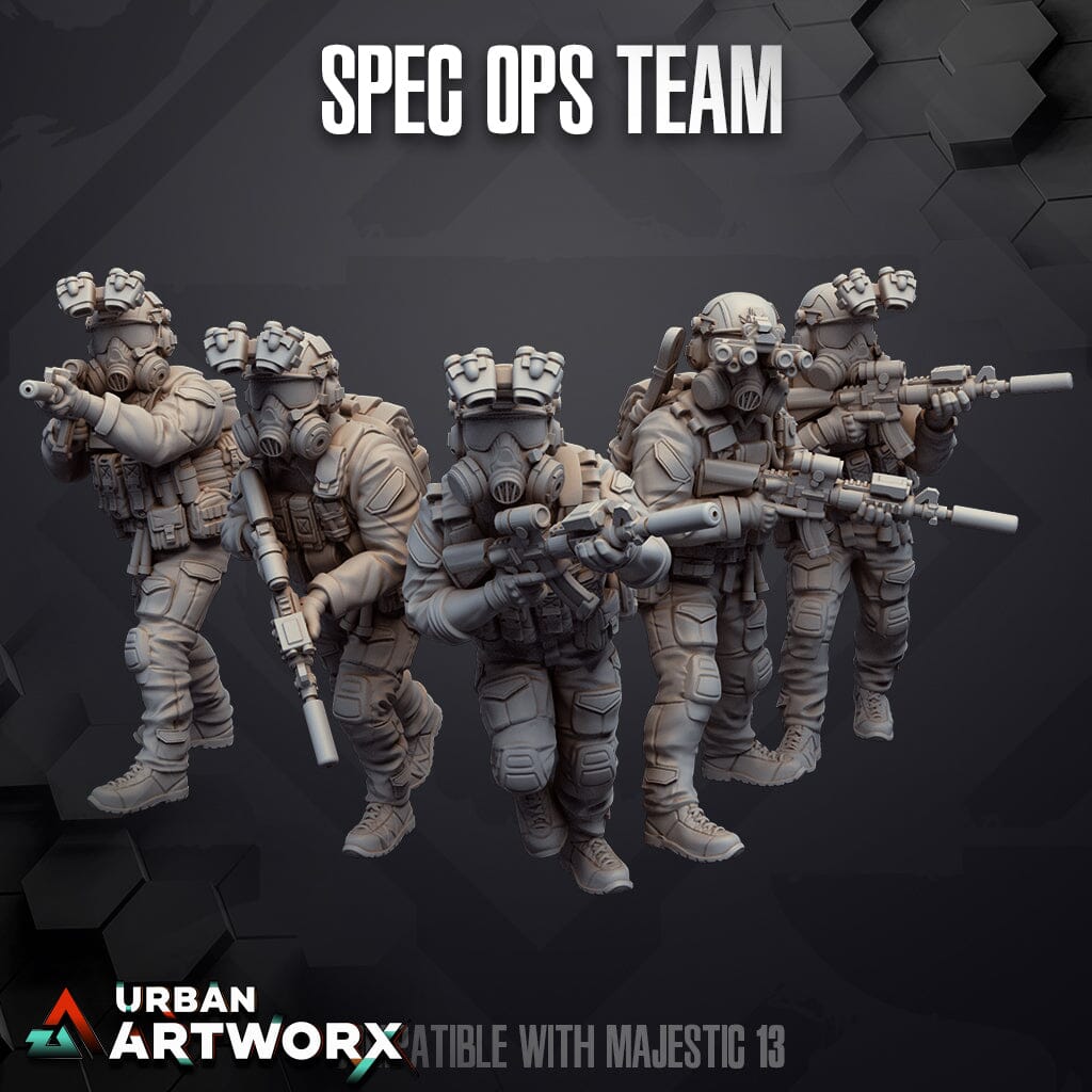 Tabletop Miniaturen - Skullforge Studios - Spec Ops Team (5) Skullforge Studios