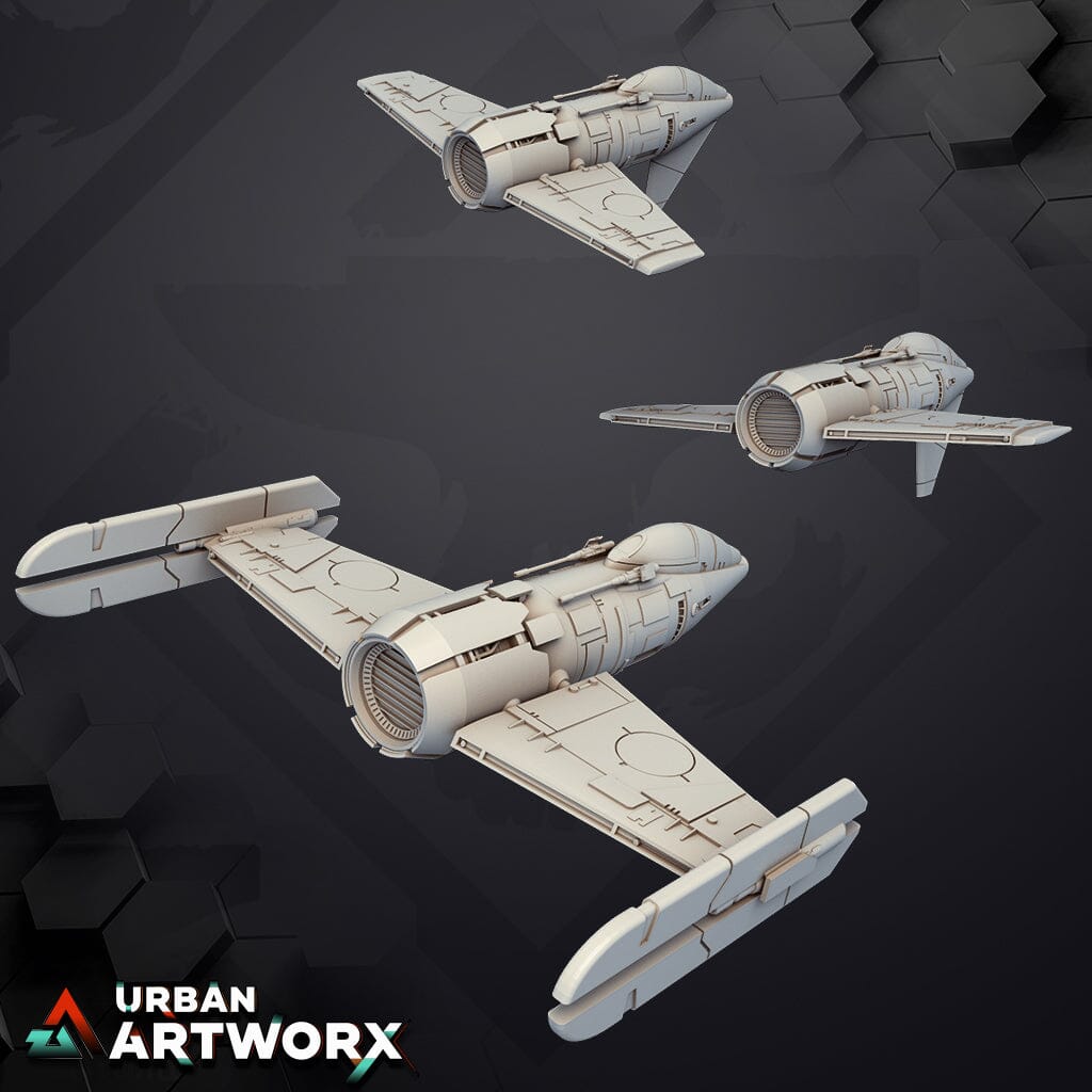 Tabletop Miniaturen - Skullforge Studios - Spitfury Starfighter Skullforge Studios