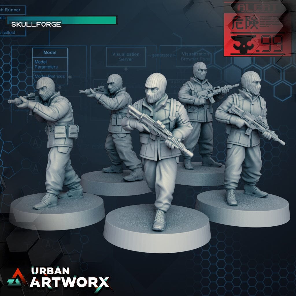 Tabletop Miniaturen - Skullforge Studios - Tundra Wolf Soldiers (5) Skullforge Studios