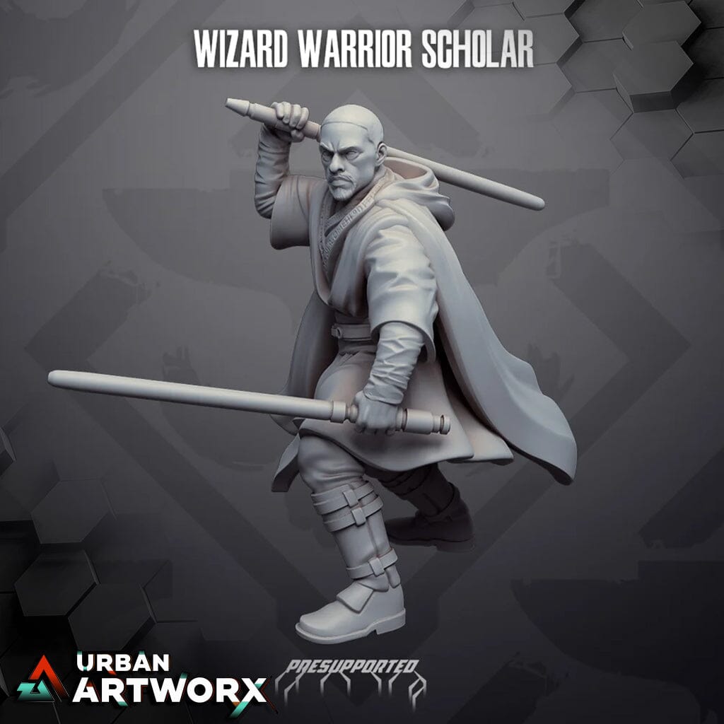 Tabletop Miniaturen - Skullforge Studios - Wizard Warrior Master Scholar Skullforge Studios
