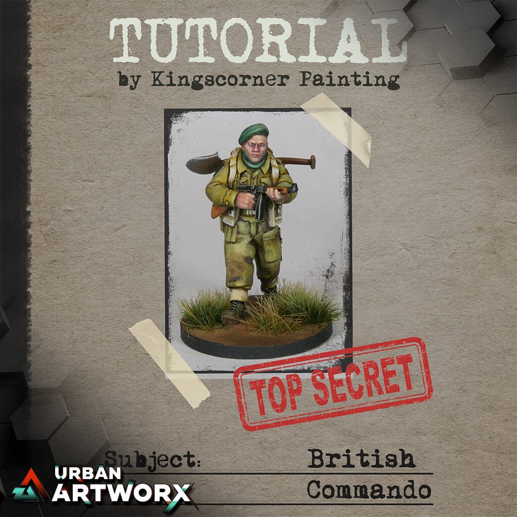 Tabletop - Painting Tutorial - Miniatures- British Commando Urban ArtworX 