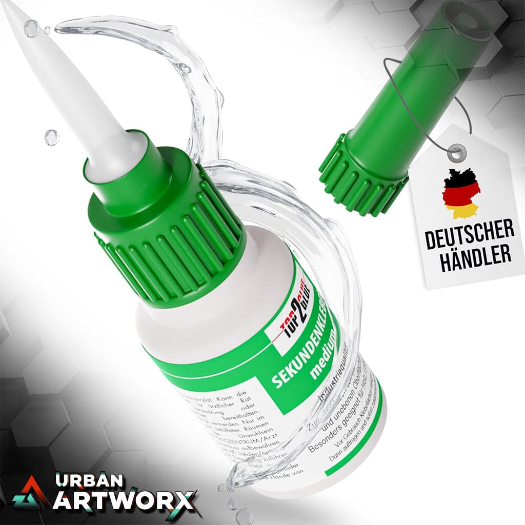 Tabletop Sekundenkleber mittelviskos 20g - Extra Stark Stoß & Wasserfest Urban ArtworX