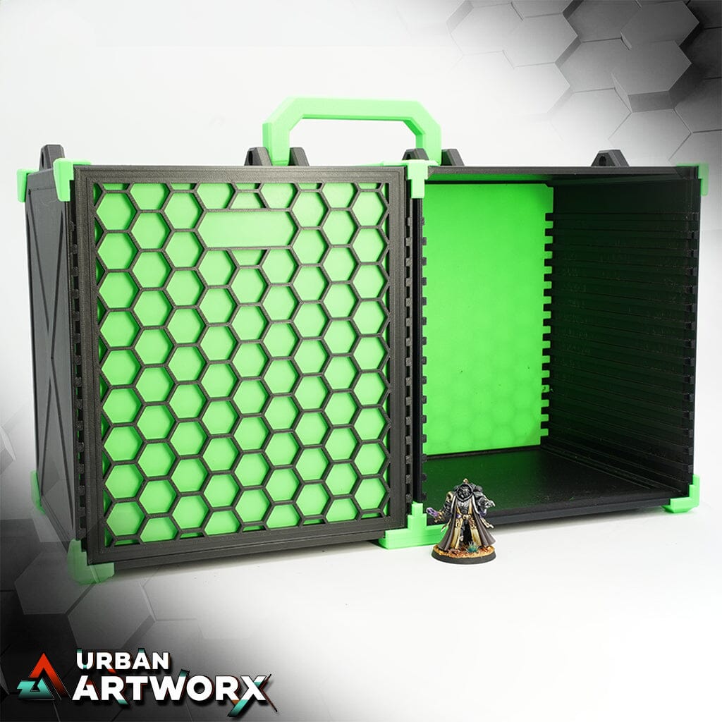 Tabletop Zubehör - Pro Dicer - Hobby Pro Box L Pro Dicer Handle + 'Possible' Shoulderstrap Green