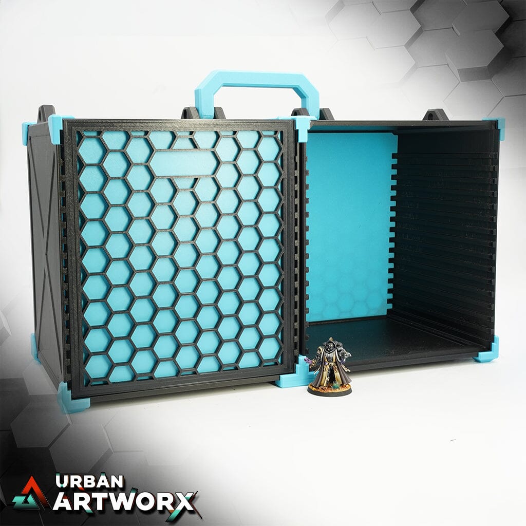 Tabletop Zubehör - Pro Dicer - Hobby Pro Box L Pro Dicer Handle + 'Possible' Shoulderstrap Ice Blue
