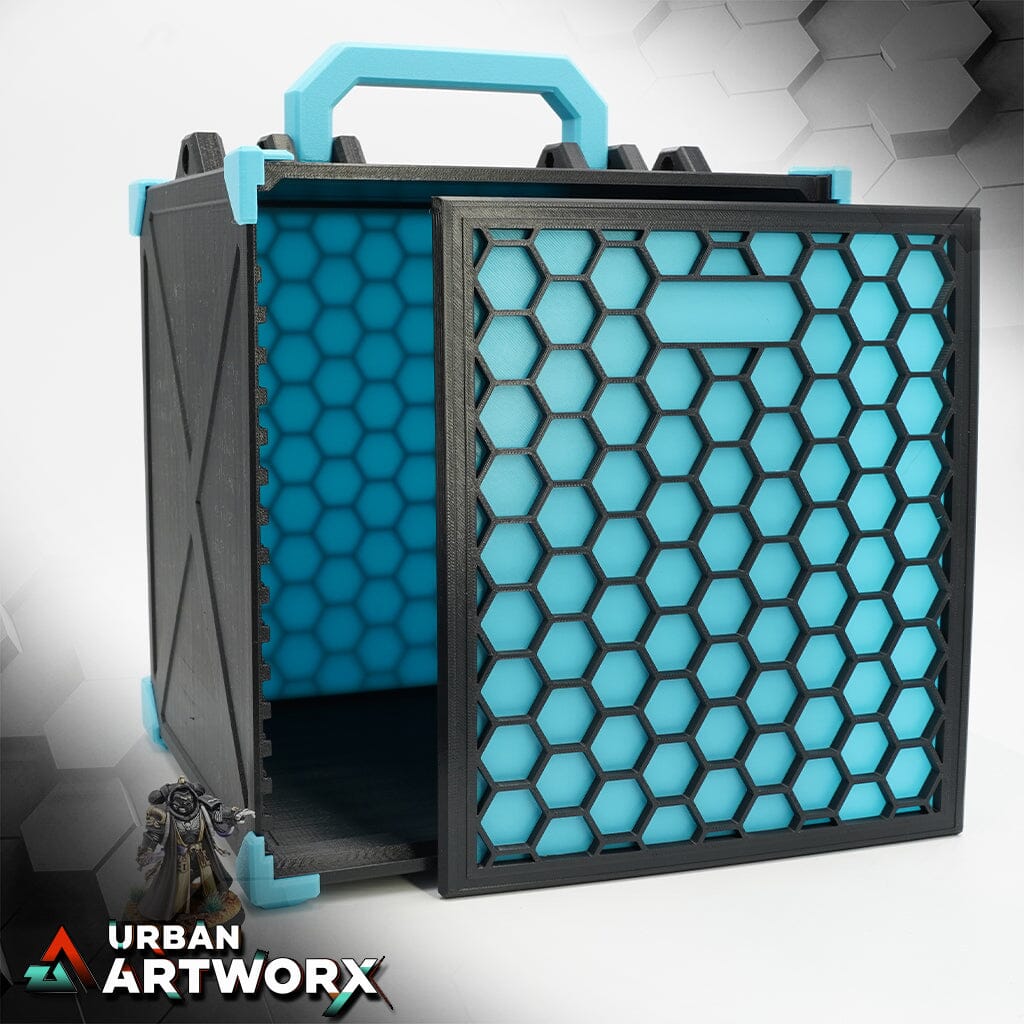 Tabletop Zubehör - Pro Dicer - Hobby Pro Box M Pro Dicer Handle + 'Possible' Shoulderstrap Ice Blue