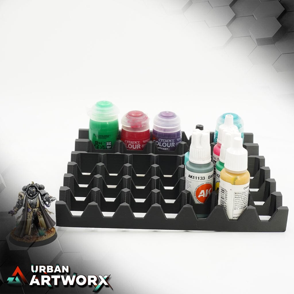 Tabletop Zubehör - Pro Dicer - Hobby Pro Box - Paint-Bottletray P1 Pro Dicer P1 Mixed 28x 25mm + 10x 32mm Bottle Insert