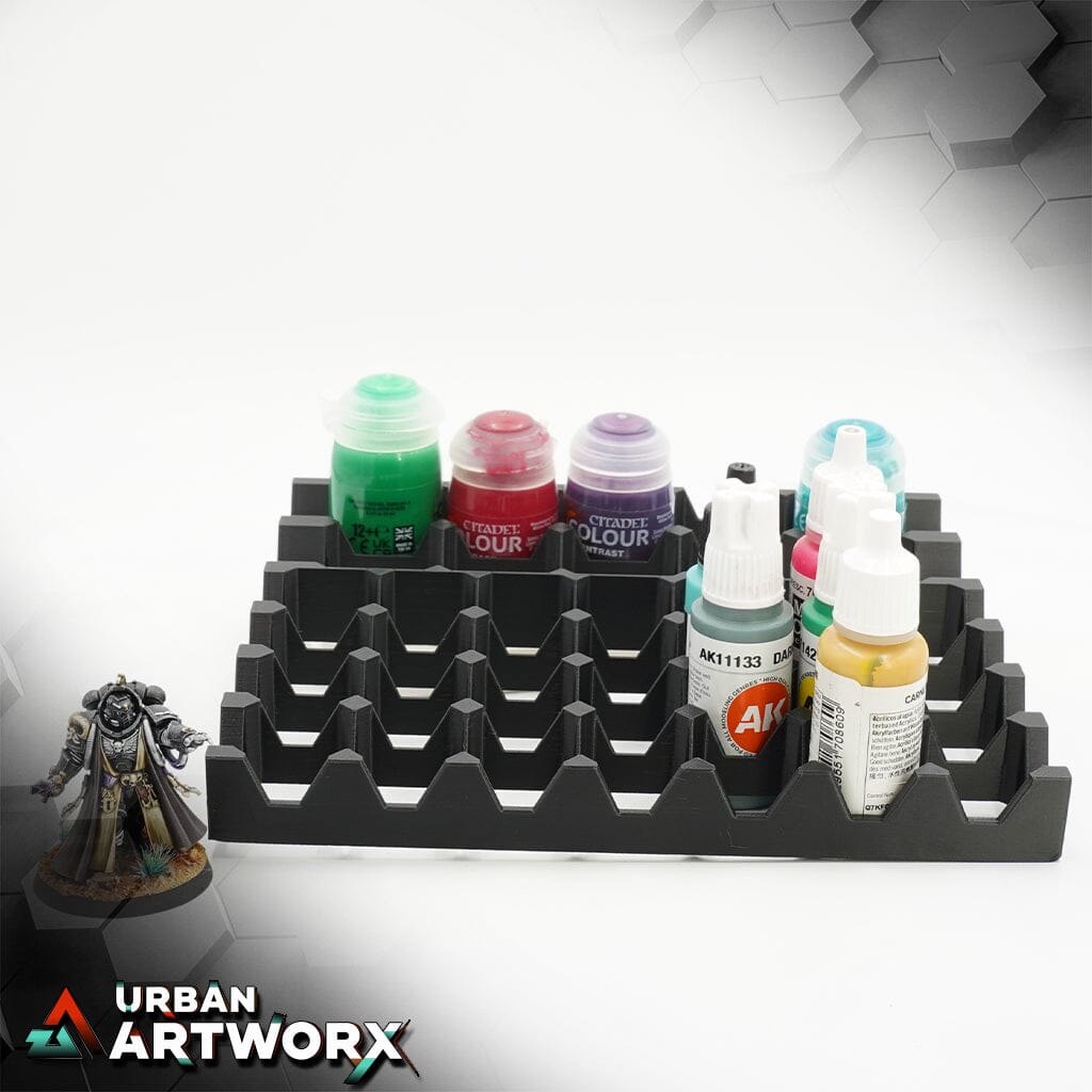 Tabletop Zubehör - Pro Dicer - Hobby Pro Box - Paint-Bottletray P1 Pro Dicer P1 Mixed 28x 25mm + 10x 32mm Bottle Insert 