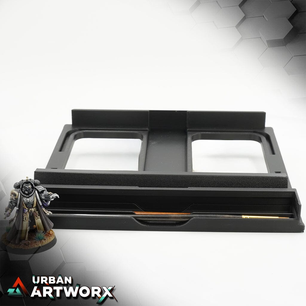 Tabletop Zubehör - Pro Dicer - Hobby Pro Box - Wetpalettetray 'RedGrassGames LITE' Pro Dicer EXTRA Brushholder Lid