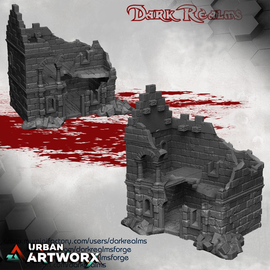 Tabletopgelände - Dark Realms - Arkenfel - House 1 Ruin Dark Realms 