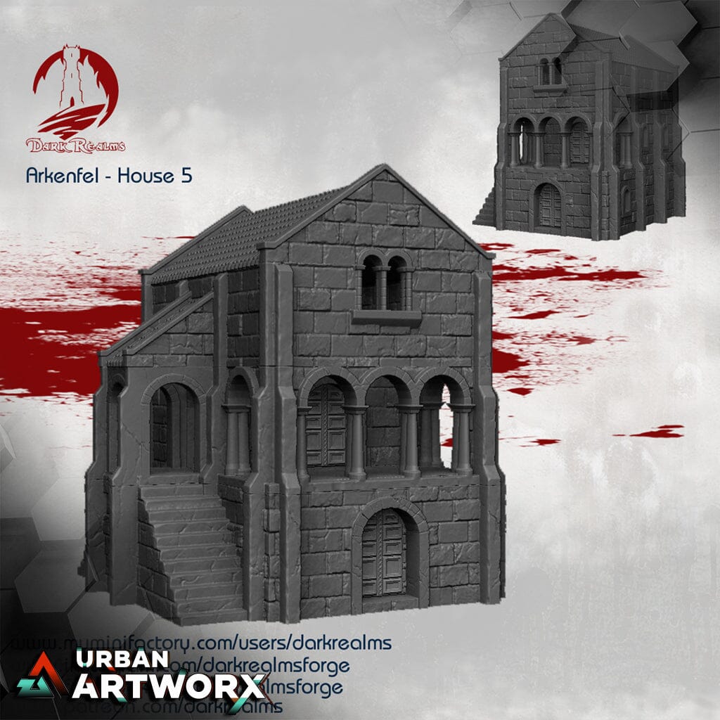 Tabletopgelände - Dark Realms - Arkenfel - House 5 Dark Realms