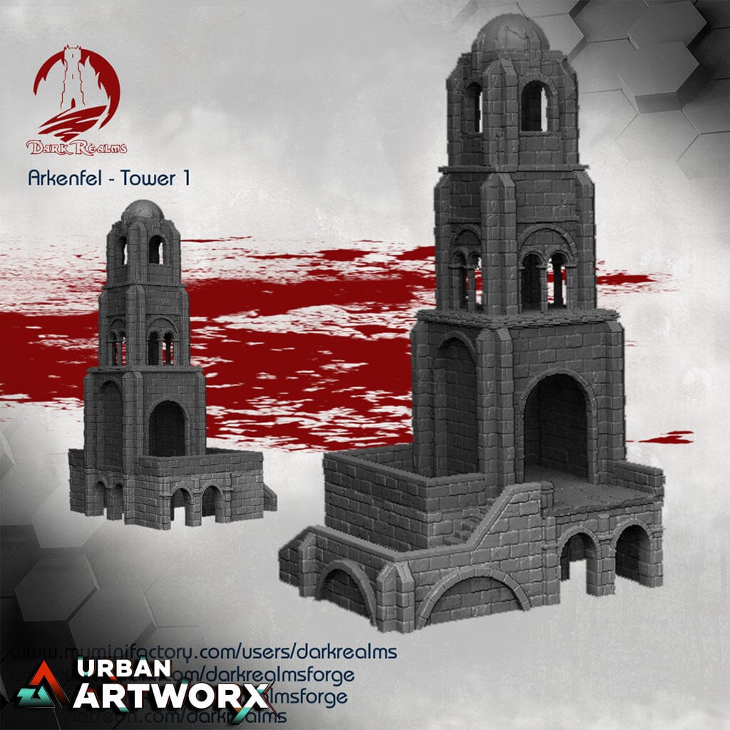 Tabletopgelände - Dark Realms - Arkenfel - Tower 1 Dark Realms
