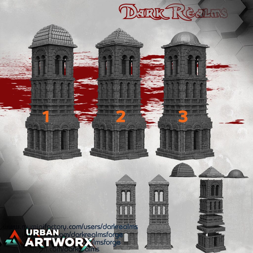 Tabletopgelände - Dark Realms - Arkenfel - Tower 2 Dark Realms