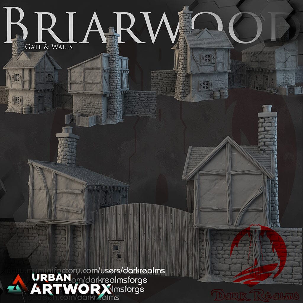 Tabletopgelände - Dark Realms - Briarwood - Gate House Dark Realms