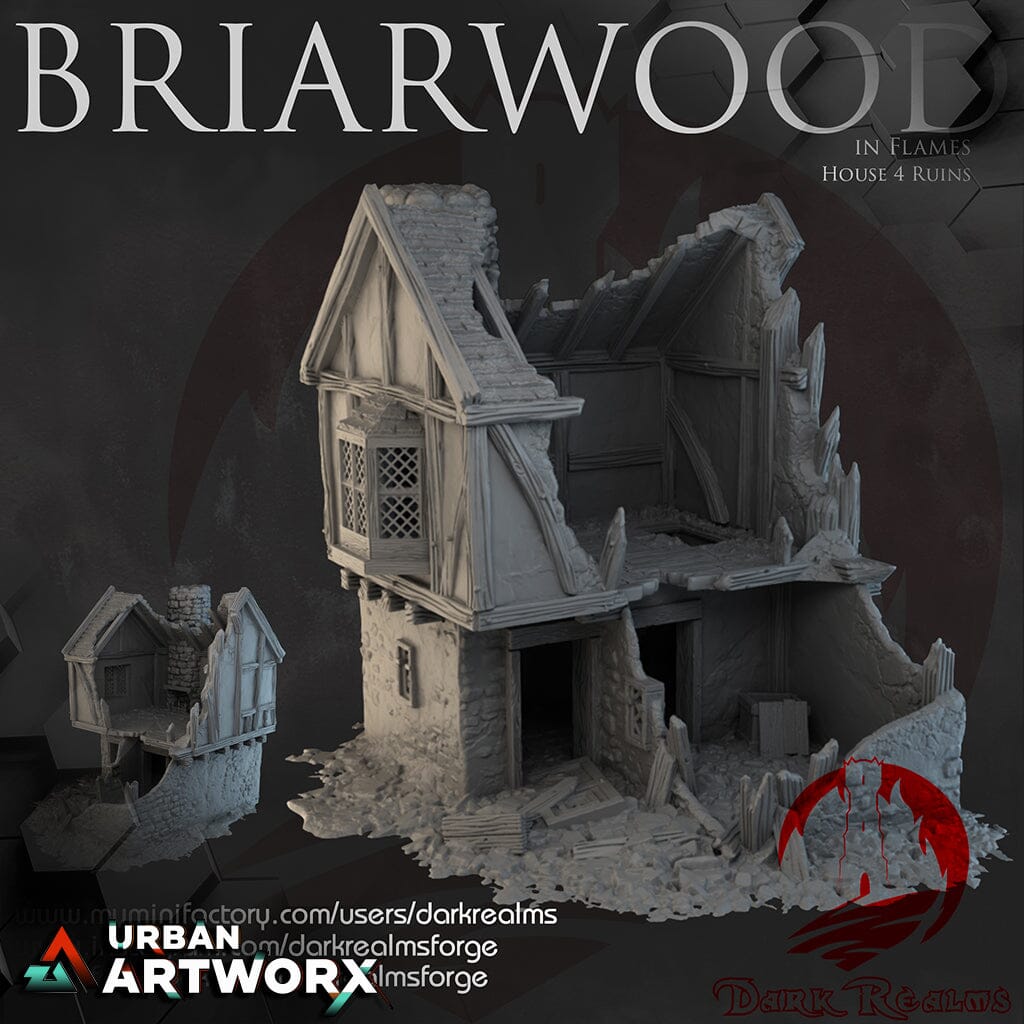 Tabletopgelände - Dark Realms - Briarwood - House 4 Ruins Dark Realms