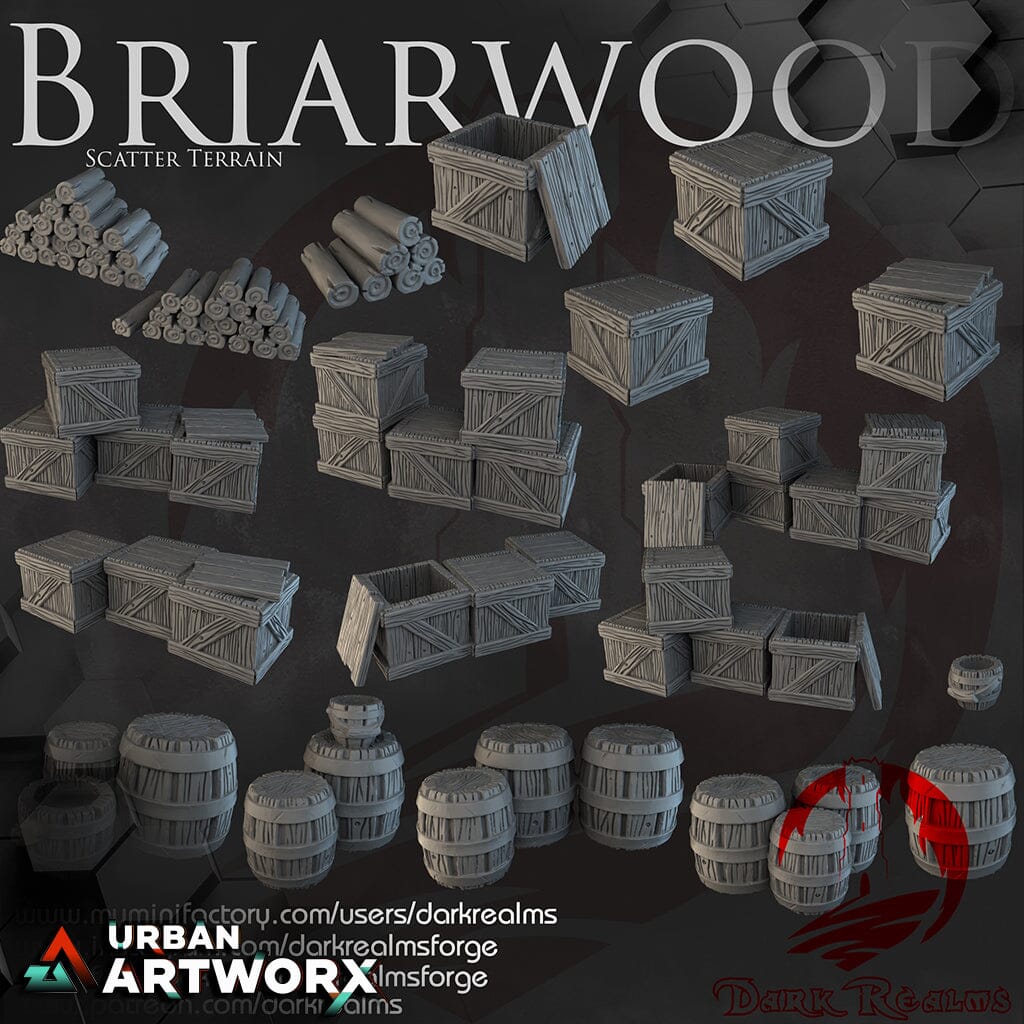 Tabletopgelände - Dark Realms - Briarwood - Scatter Terrain Dark Realms