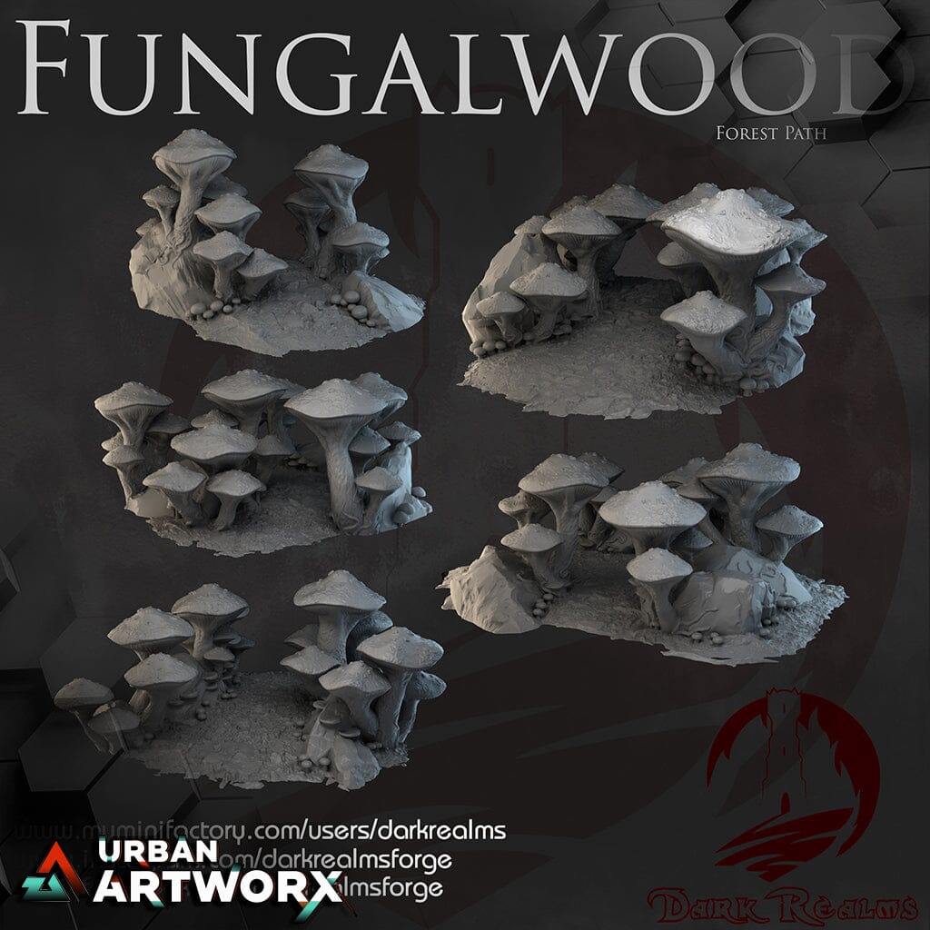 Tabletopgelände - Dark Realms - Fungalwood Forest - Paths Dark Realms