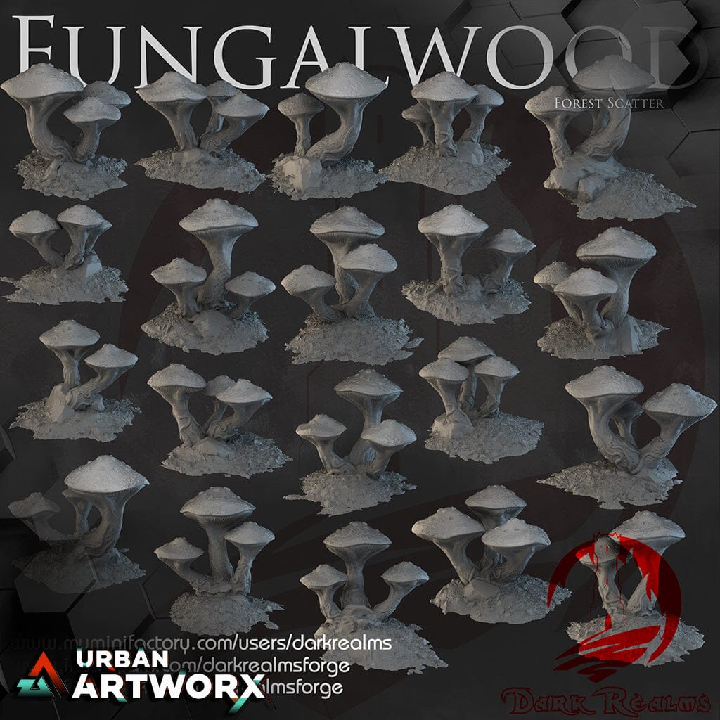 Tabletopgelände - Dark Realms - Fungalwood Forest - Scatter Dark Realms