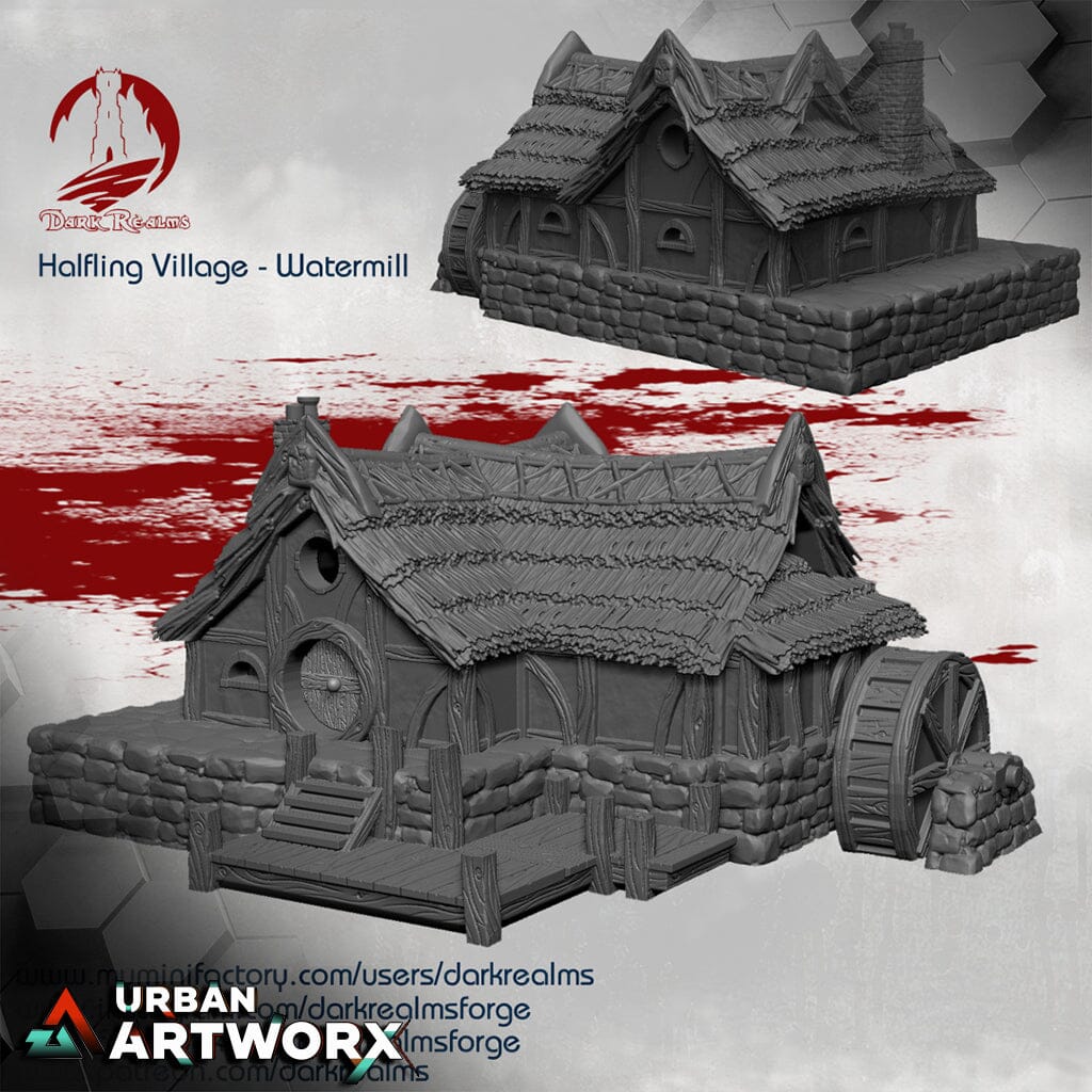 Tabletopgelände - Dark Realms - Halfling Watermill Dark Realms
