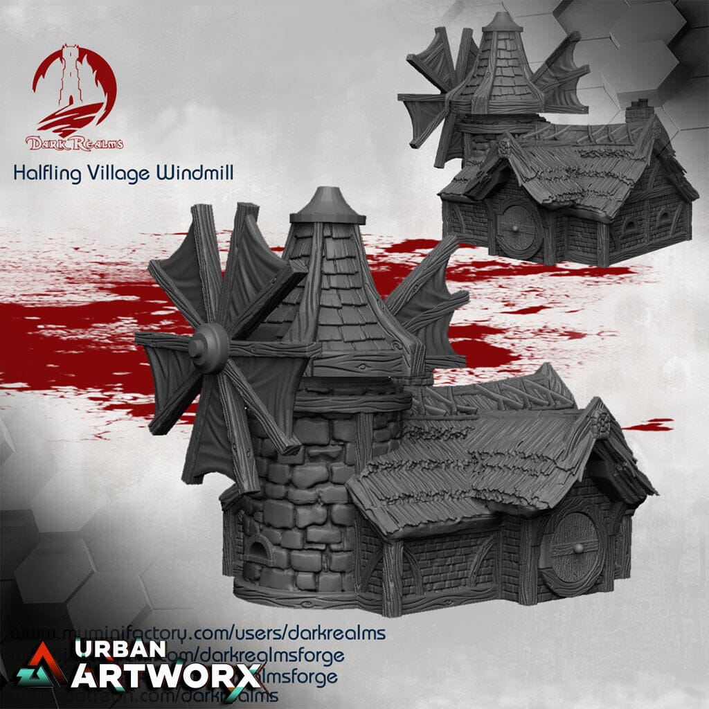 Tabletopgelände - Dark Realms - Halfling Windmill Dark Realms