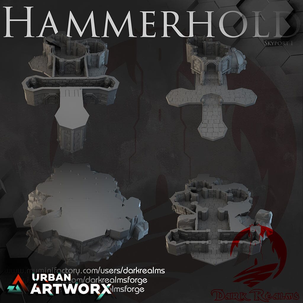 Tabletopgelände - Dark Realms - Hammerhold - Skyport 01 Dark Realms