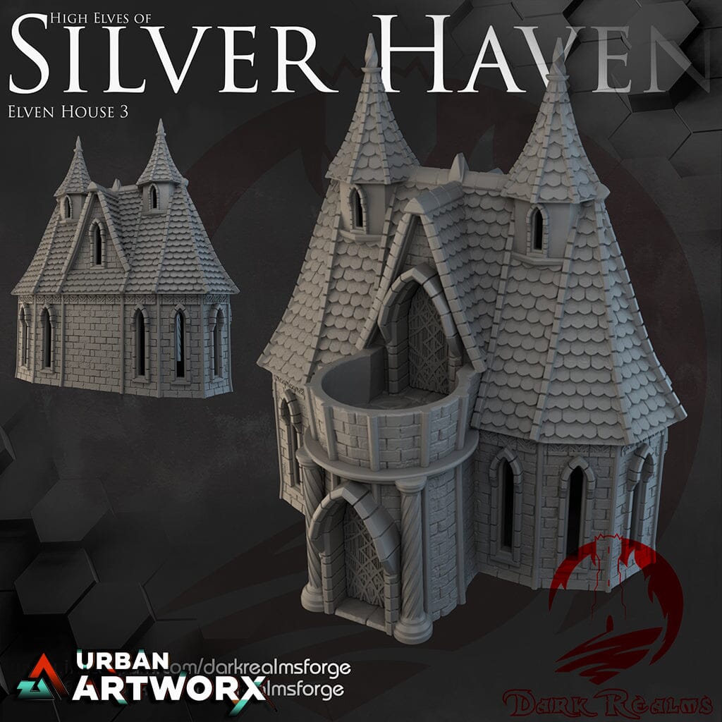 Tabletopgelände - Dark Realms - Silver Haven - House 3 Dark Realms