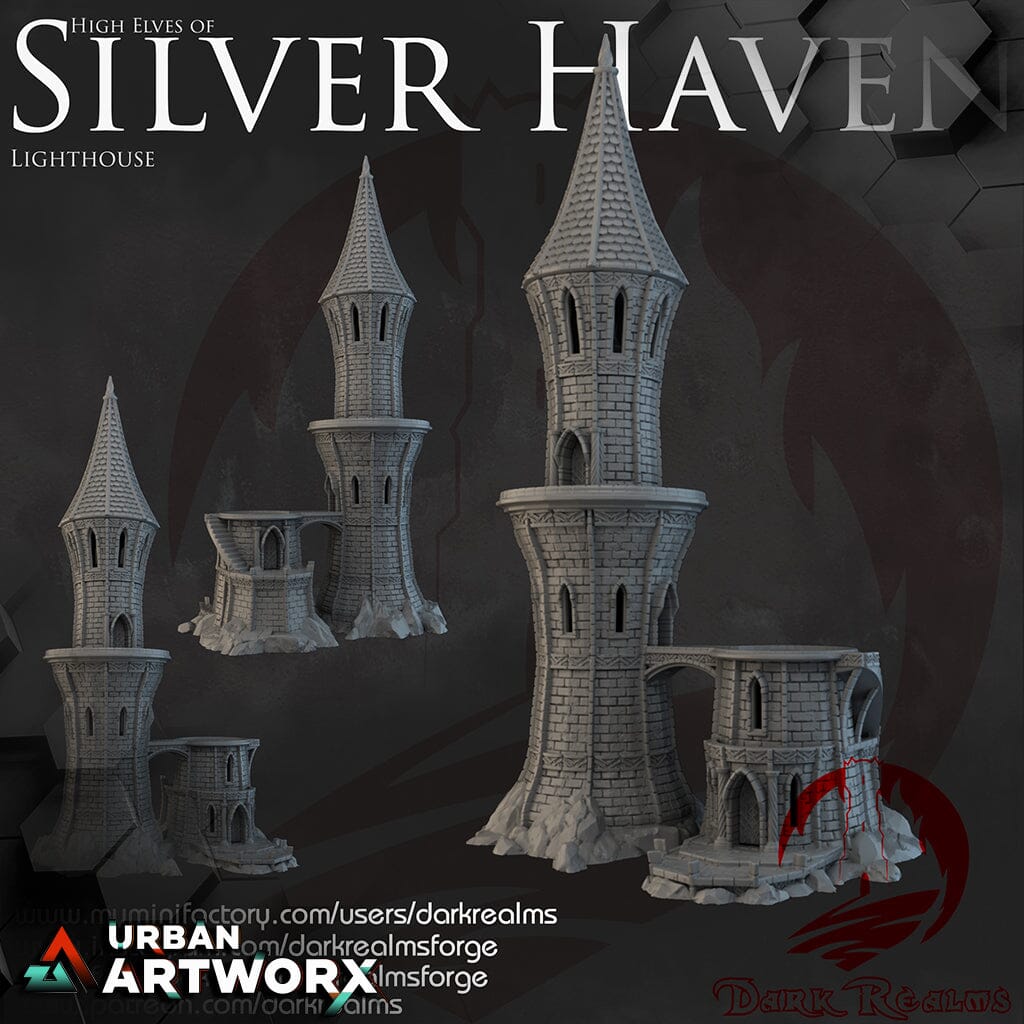 Tabletopgelände - Dark Realms - Silver Haven - Lighthouse Dark Realms