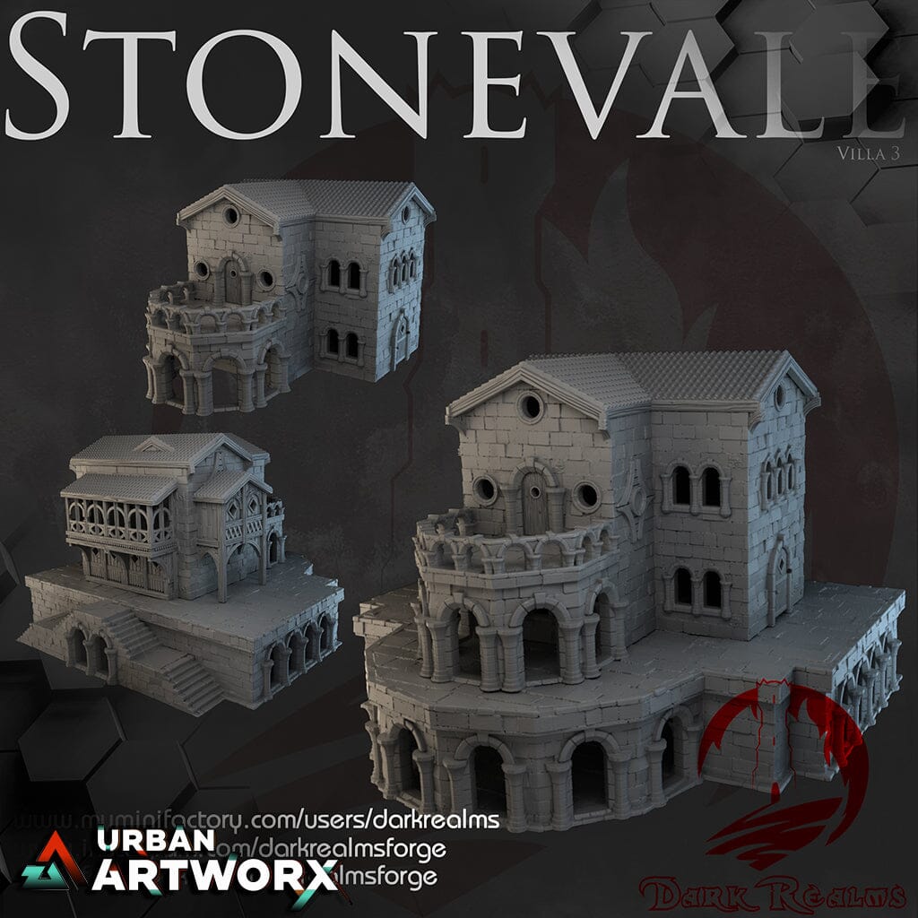 Tabletopgelände - Dark Realms - Stonevale - Villa 3 Dark Realms
