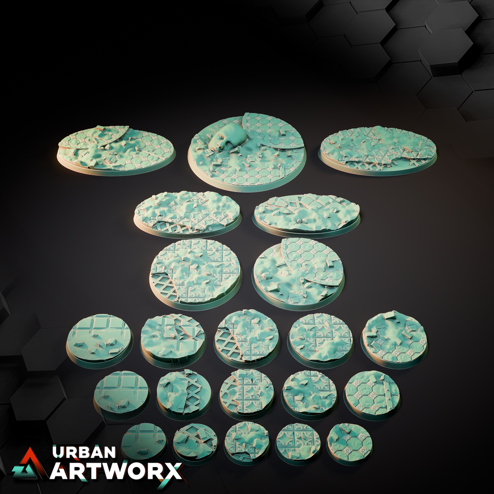 Tabletop Bases - Sacrusmundus - The Desolation of Emerita Bases | Gruppenbild