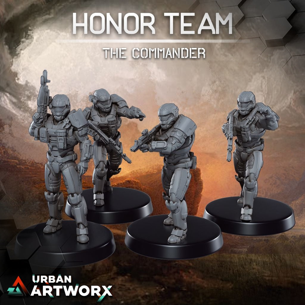 Tabletop Miniaturen - Skullforge Studios - Honor Team: The Commander (4)