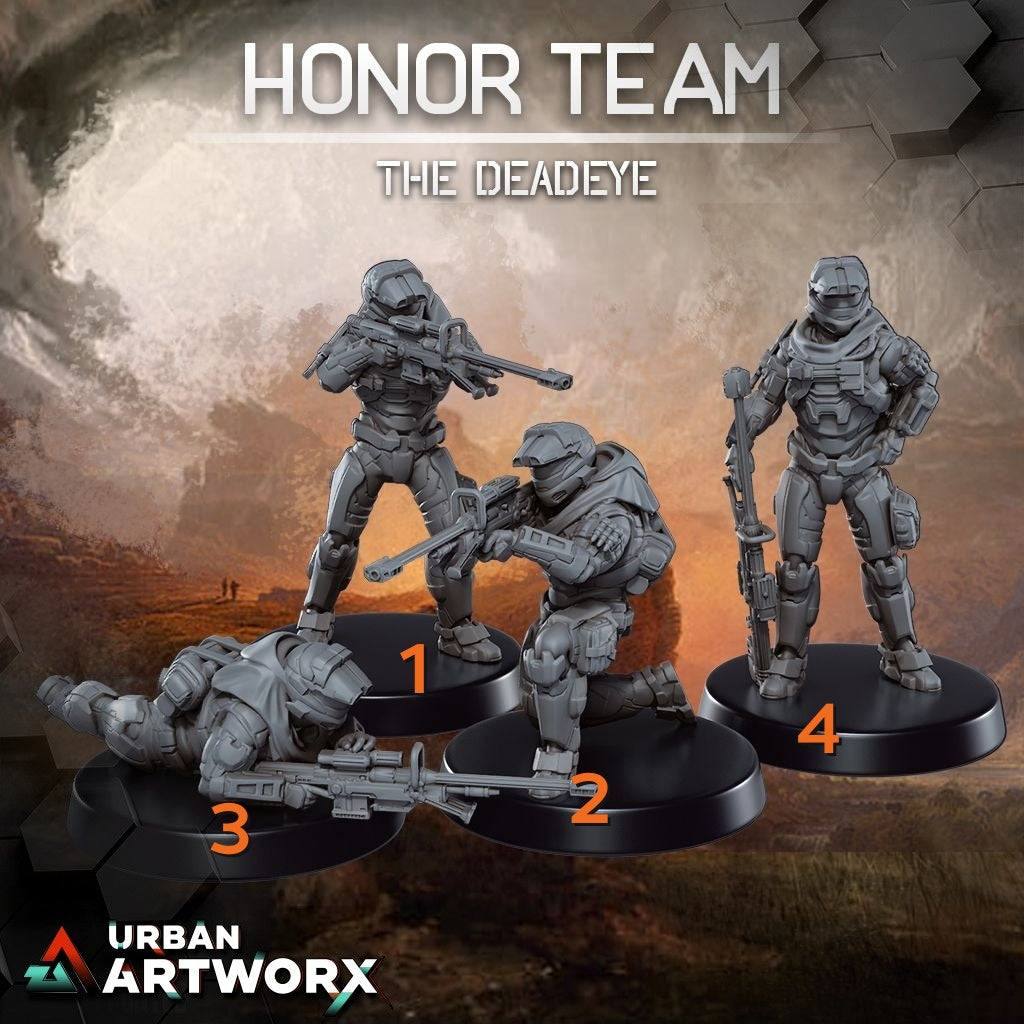 Tabletop Miniaturen - Skullforge Studios - Honor Team: The Deadeye (4)