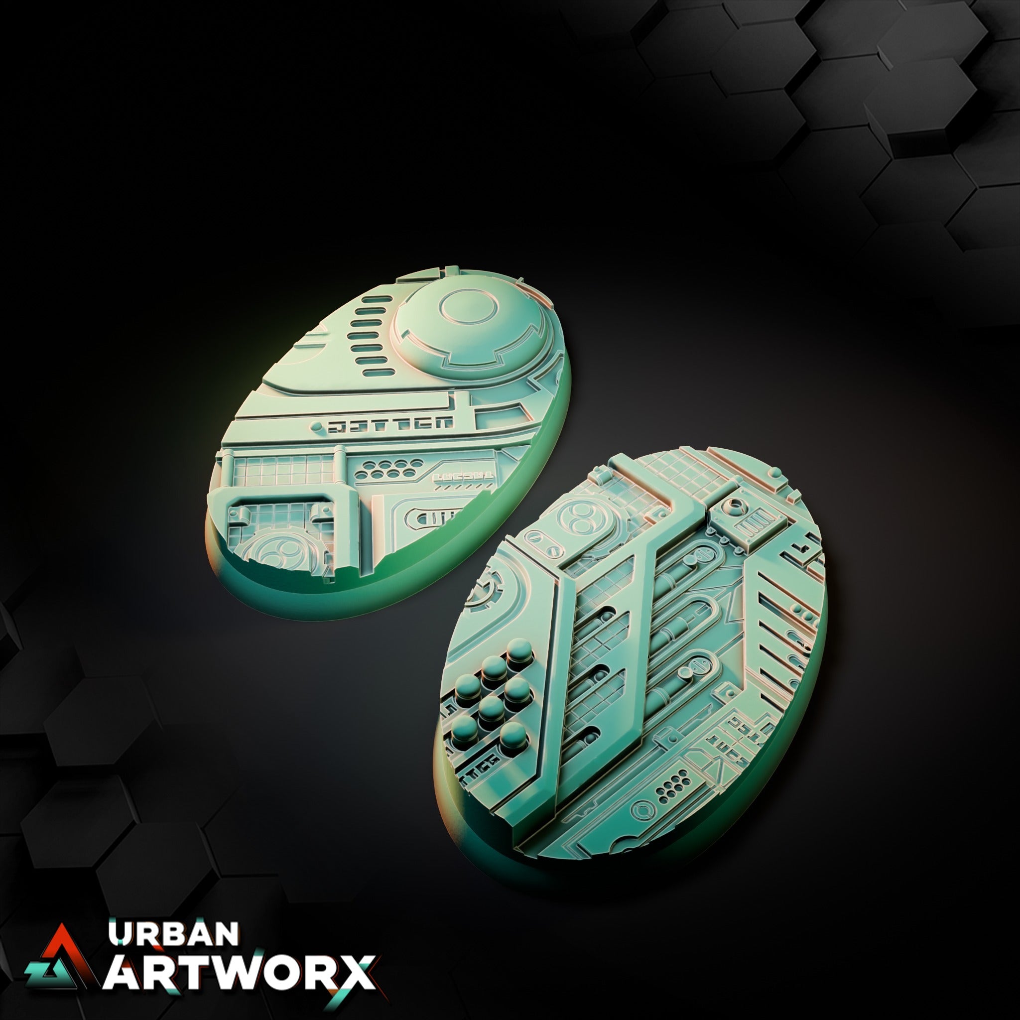 Xeno City Bases – Oval 75x42mm (2)