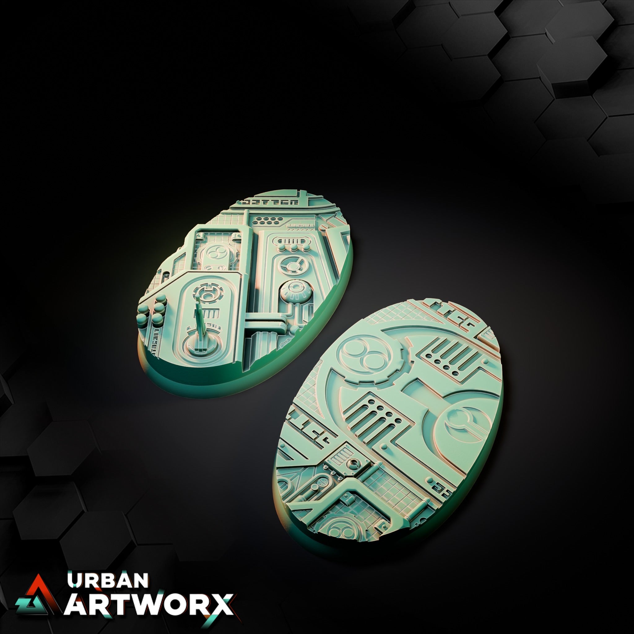 Xeno City Bases – Oval 90x52mm (2)