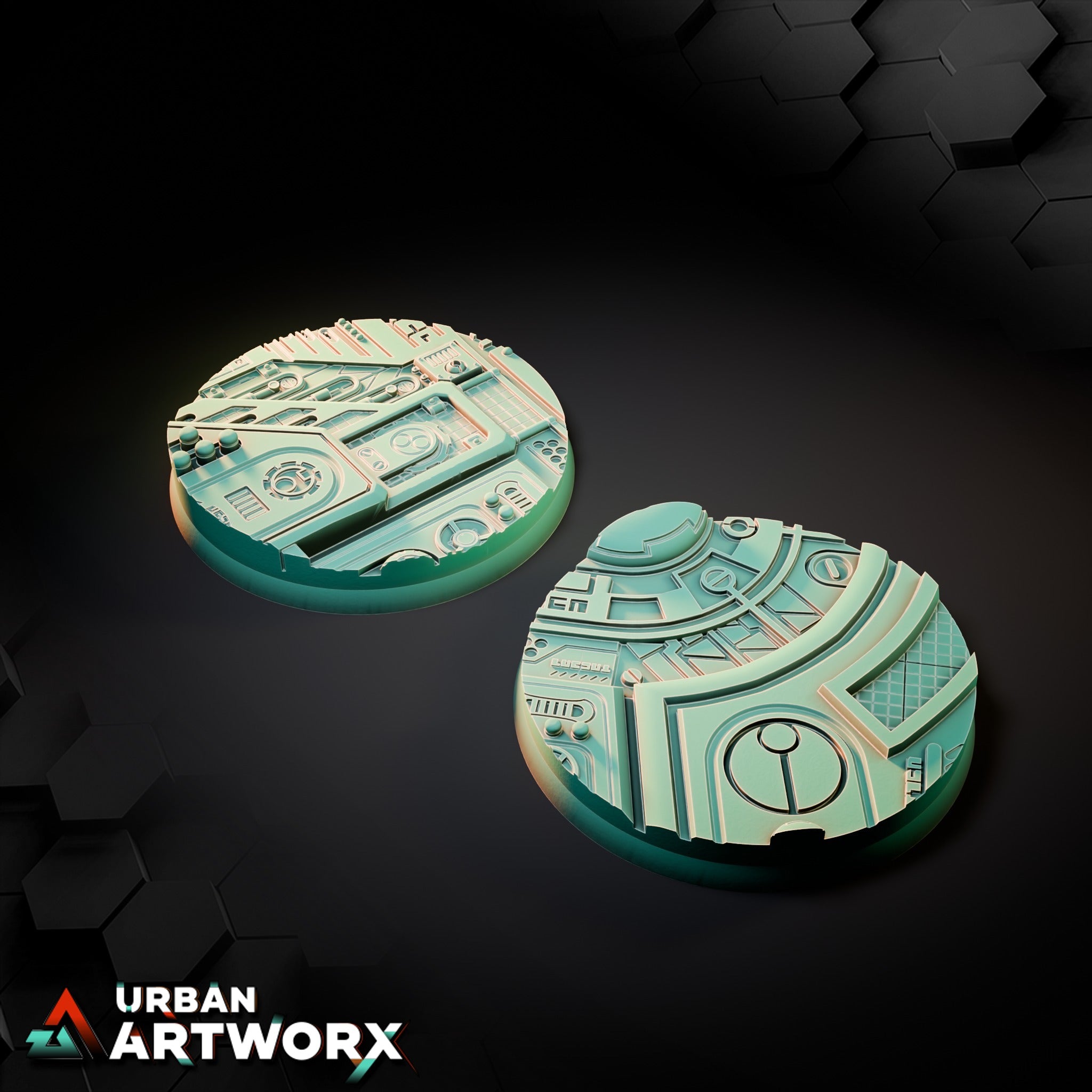 Xeno City Bases – Round 60mm (2)