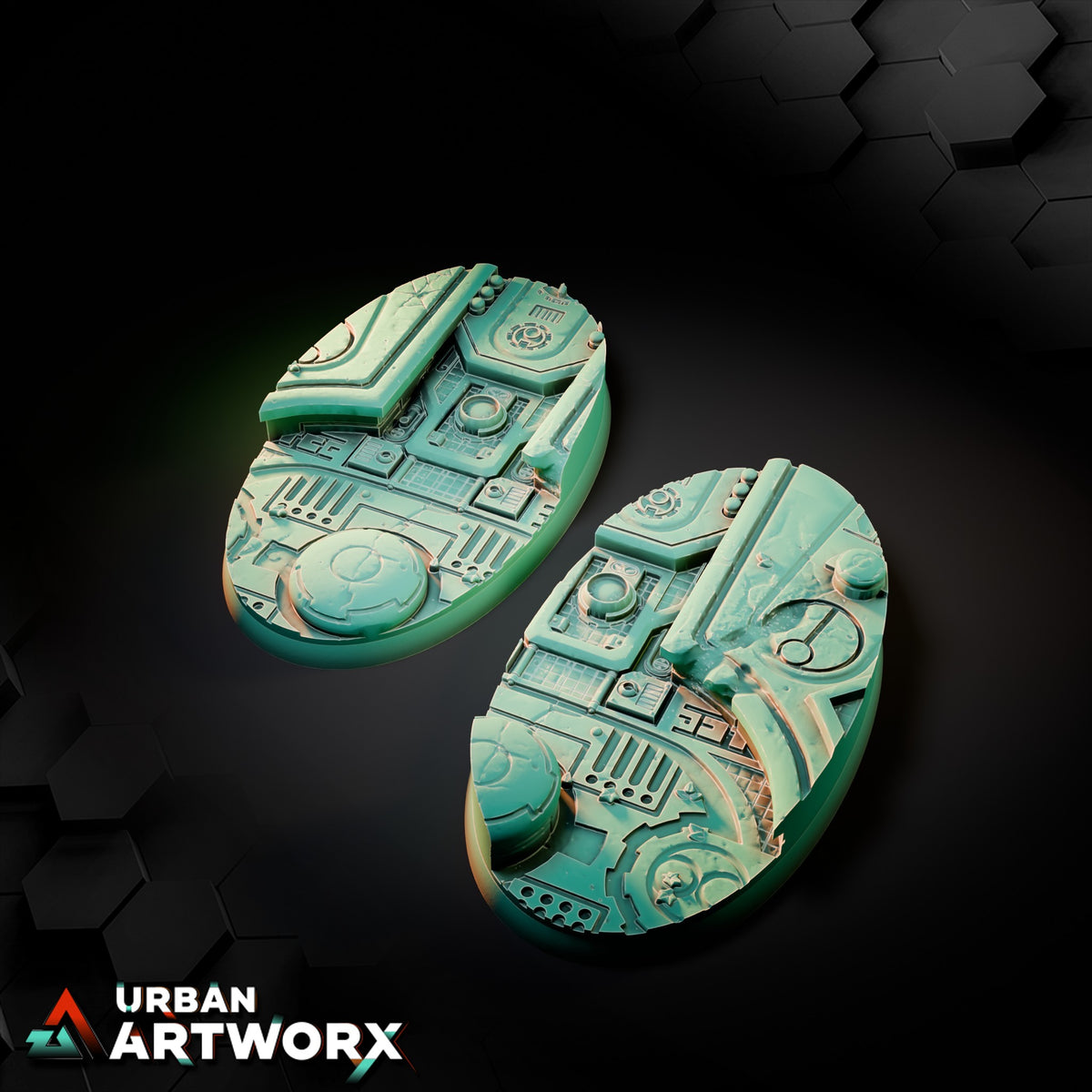 Xeno City Abandoned Bases – Oval 90x52mm (2)