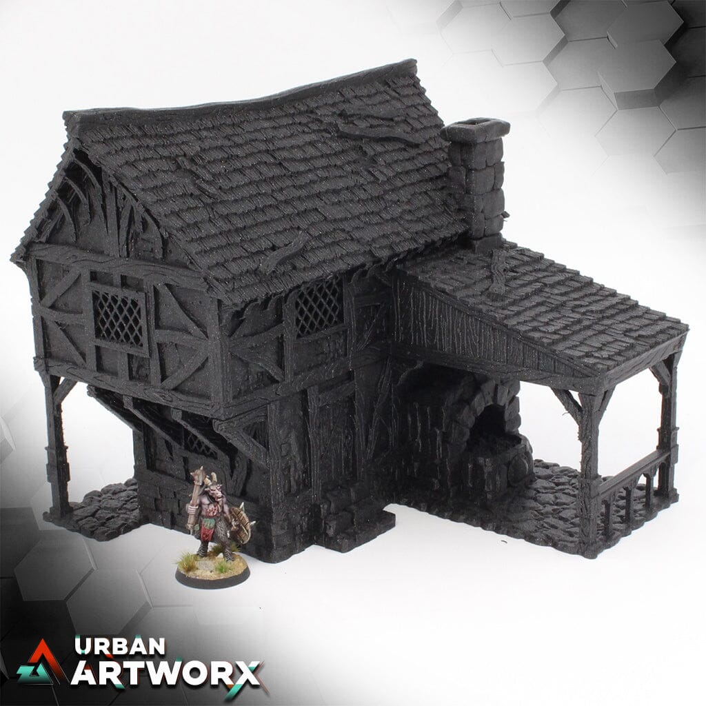 City of Tarok - Blacksmith Black Scrolls Games Blacksmith Damaged Roof
