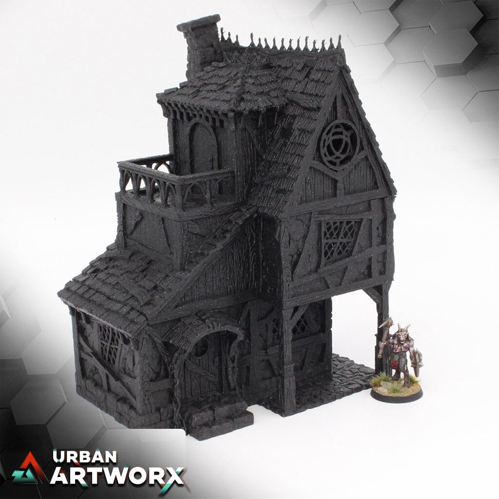 City of Tarok - House of the Healer Black Scrolls Games House of the Healer Damaged Roof