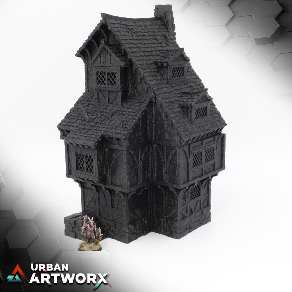 City of Tarok - Medieval Home Black Scrolls Games Medieval Home Damaged Roof