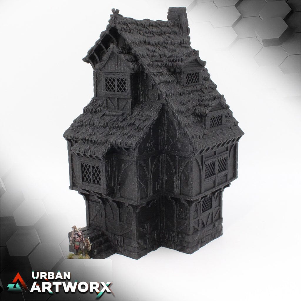 City of Tarok - Medieval Home Black Scrolls Games Medieval Home Thatched Roof