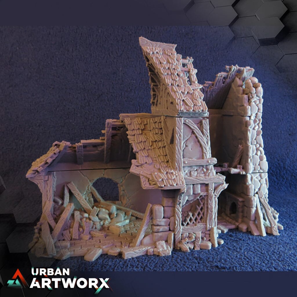City of Tarok - Ruined Small House Black Scrolls Games